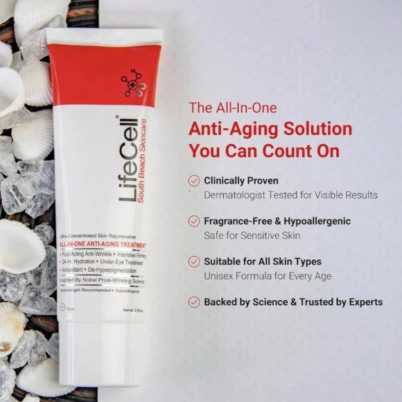 (2 pack) South Beach All-In-One Anti-Aging Treatment, 2.54oz Firming Care