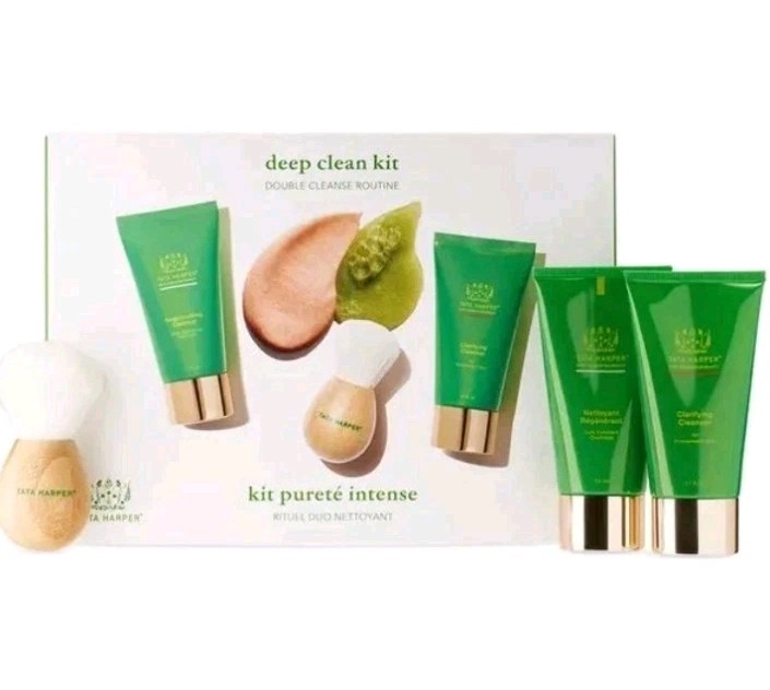 Tata Harper Deep Clean Kit DOUBLE CLEANSE ROUTINE New In Box, Sealed Authentic