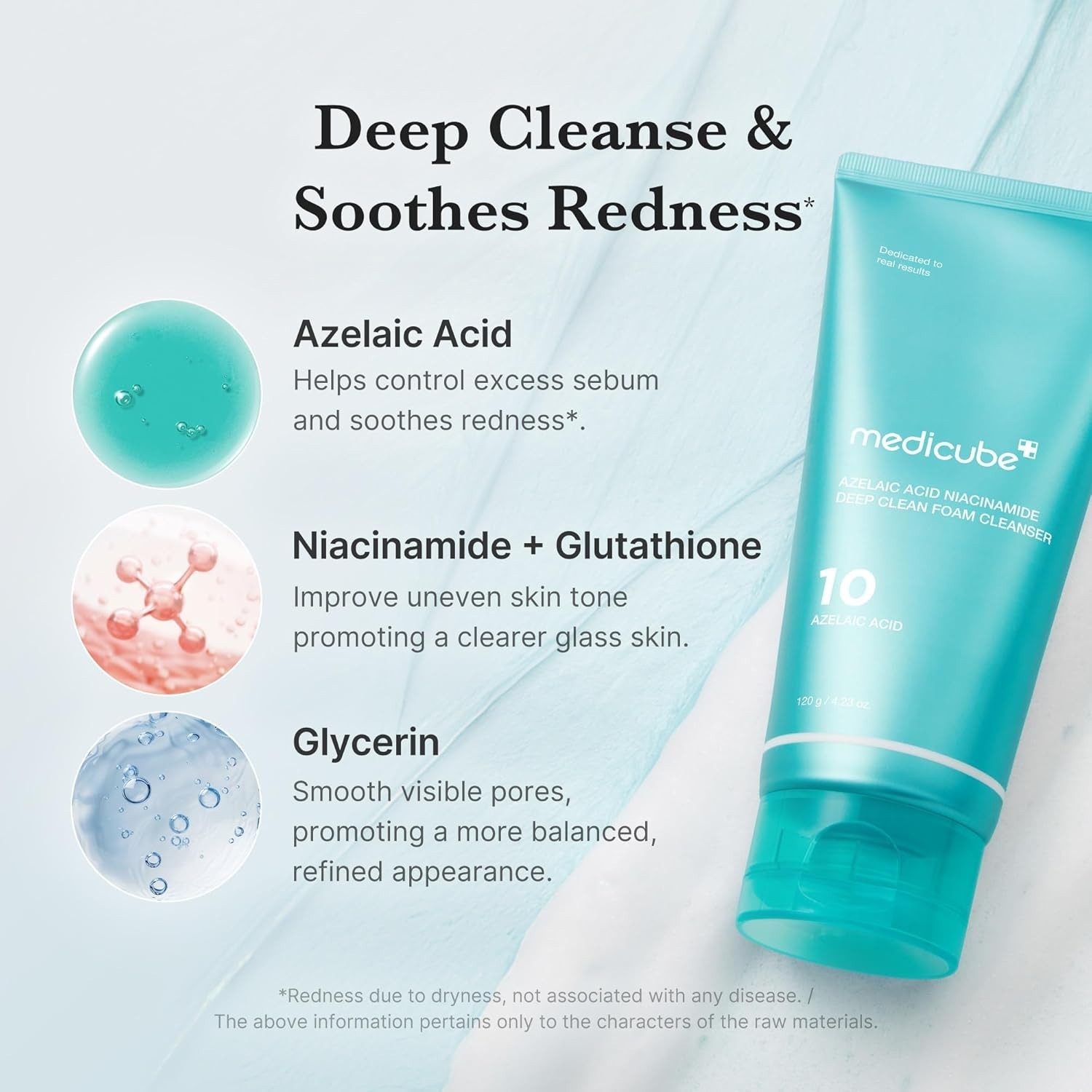 medicube Facial Cleanser Azelaic Acid Whip Cleanser Soothing Cleansing Foam (BN)