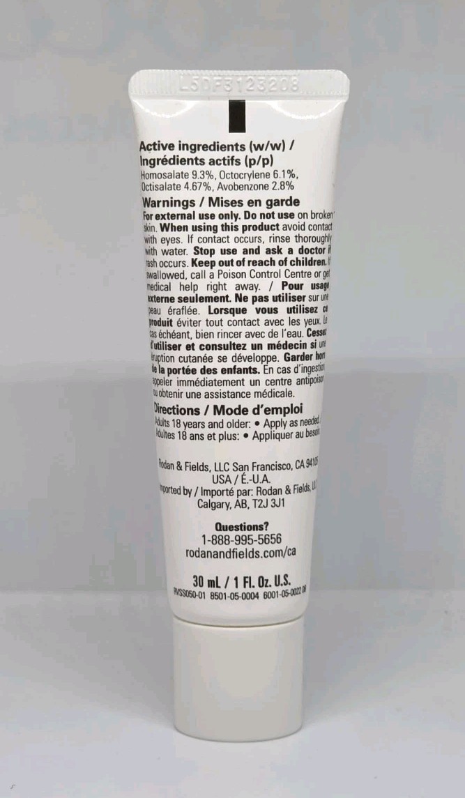 Rodan + Fields Reverse Brightening Defense Fluid Lotion Step 3 AM SPF 50 New