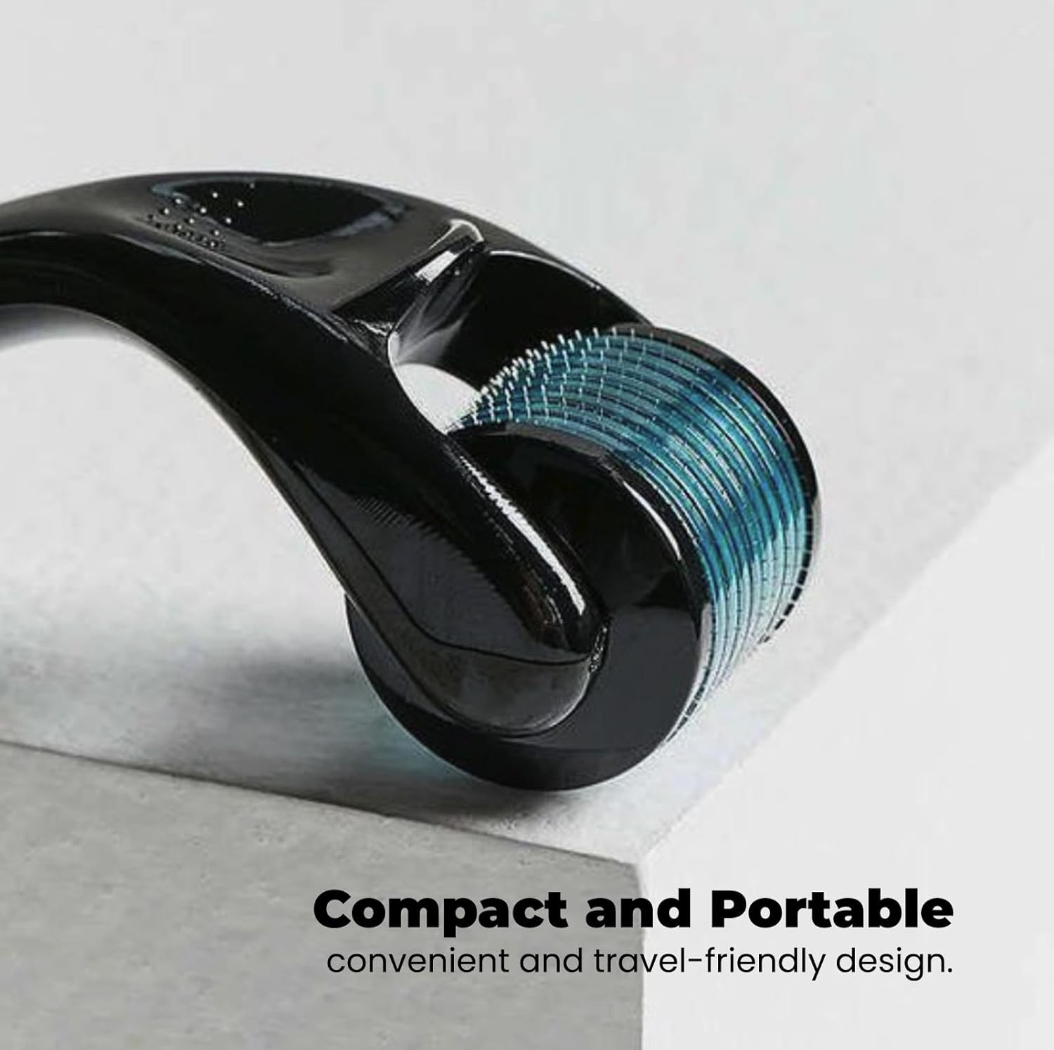 0.25mm Derma Roller Beauty Tool Titanium Cosmetic Roller Black Blue