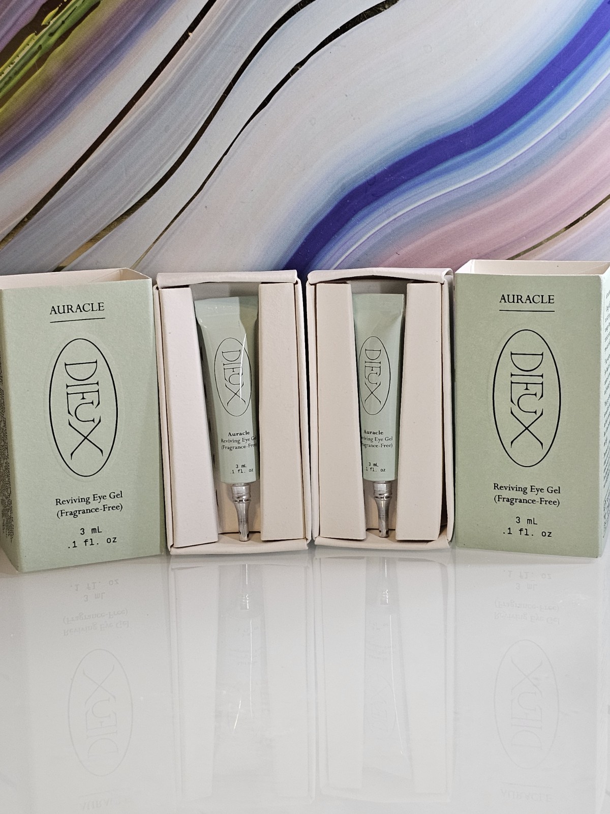 2X DIEUX SKIN Auracle Eye Serum Deluxe Mini 3 ml 0.1 FL OZ NIB