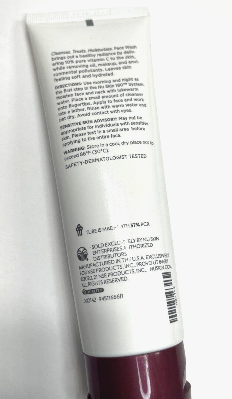 Nu Skin 180° Face Wash With 10% Pure Vitamin C 4.2 FL OZ / 125. ML