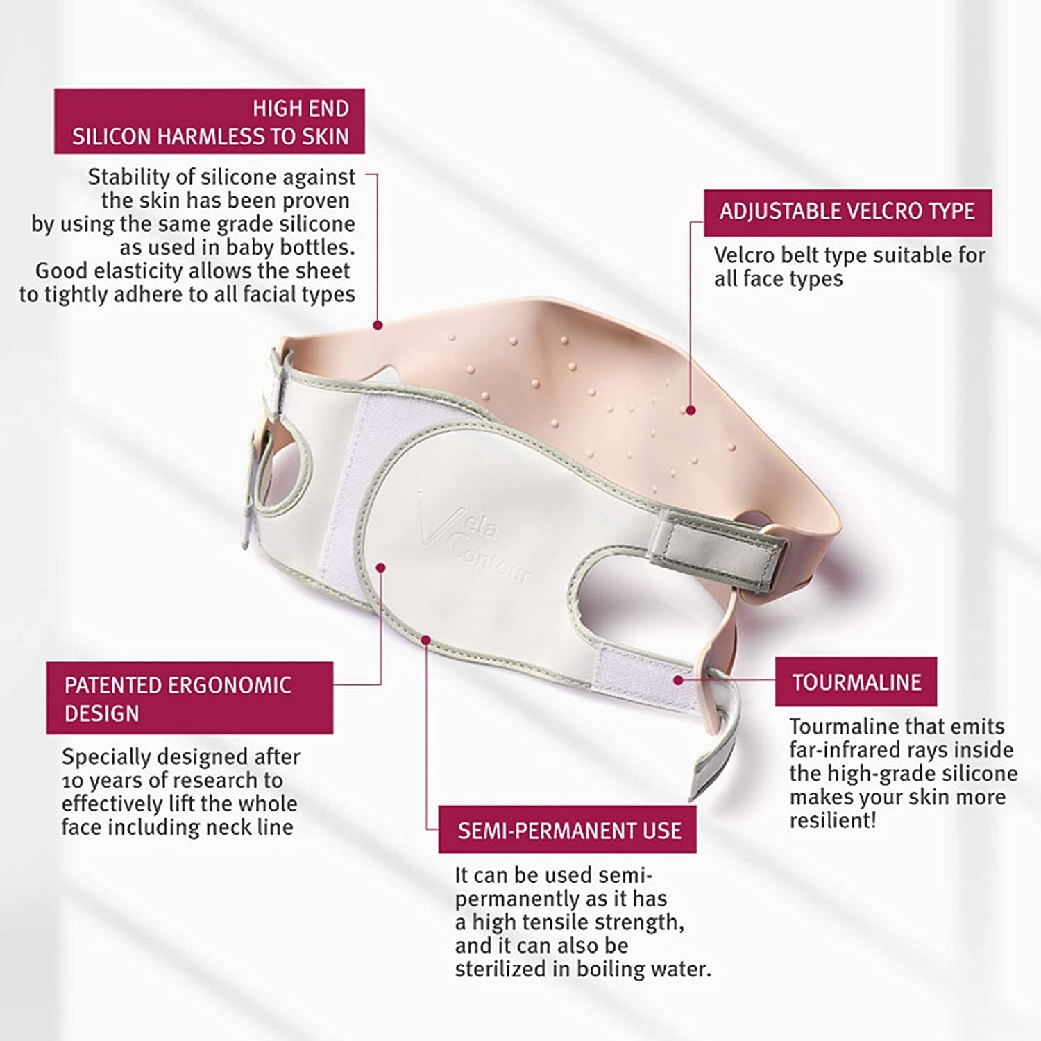 Double Chin Reducer Neck Firming Face Shaping Toning Strap and Facial Masks