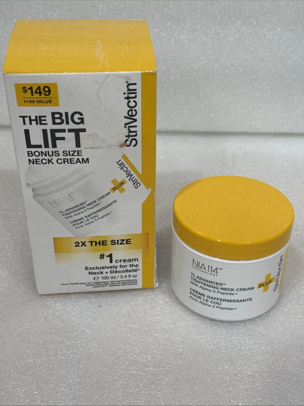 STRIVECTIN THE BIG LIFT TIGHT1ING NECK CREAM 3.4 FL OZ THE #1 SELLING CREAM