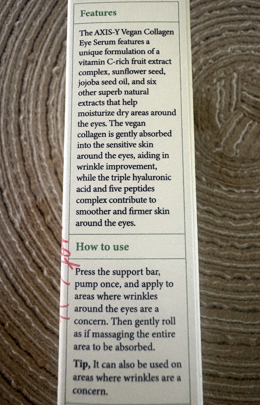 2 AXIS-Y Vegan Collagen Eye Serum 0.33 fl oz EXP 02/02/2029 Korean Skincare