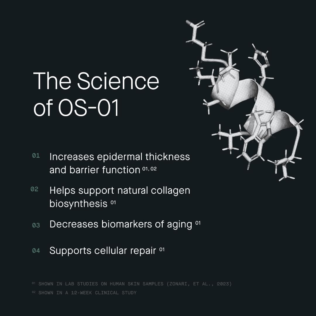 FACE OS 01 Peptide Topical Supplement Skin Longevity Age Reversal Moisturizer M