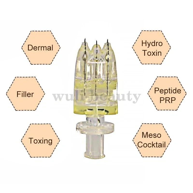 5PCS 5Pin Crystal Multi Cartridges For Water Light Skin Care Tools 32G*1.5mm