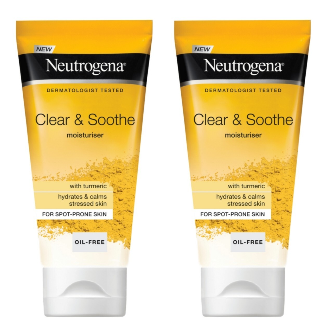 Neutrogena Clear & Soothe Turmeric Moisturizing Face Cream 2×2.5fl.oz
