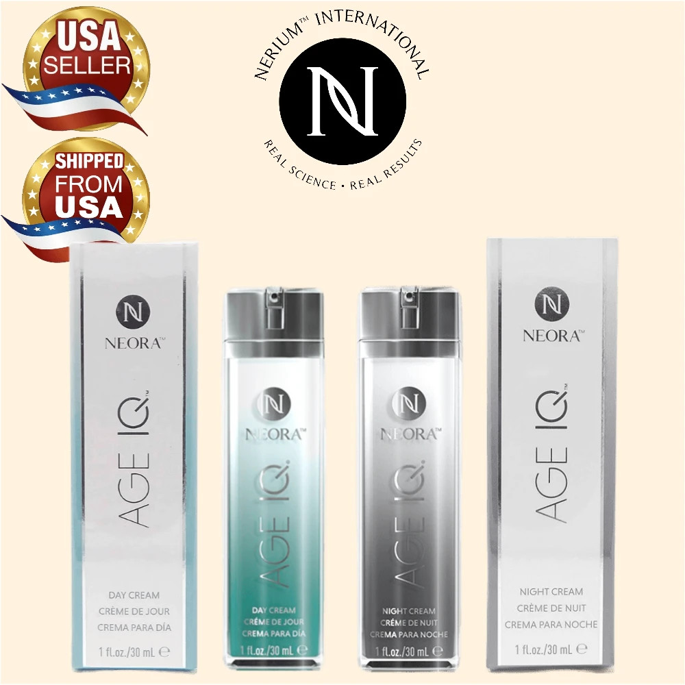 Nerium Neora Aged Defying IQ Night & Day Cream Combo Set Anti Aging Anti Wrinkle