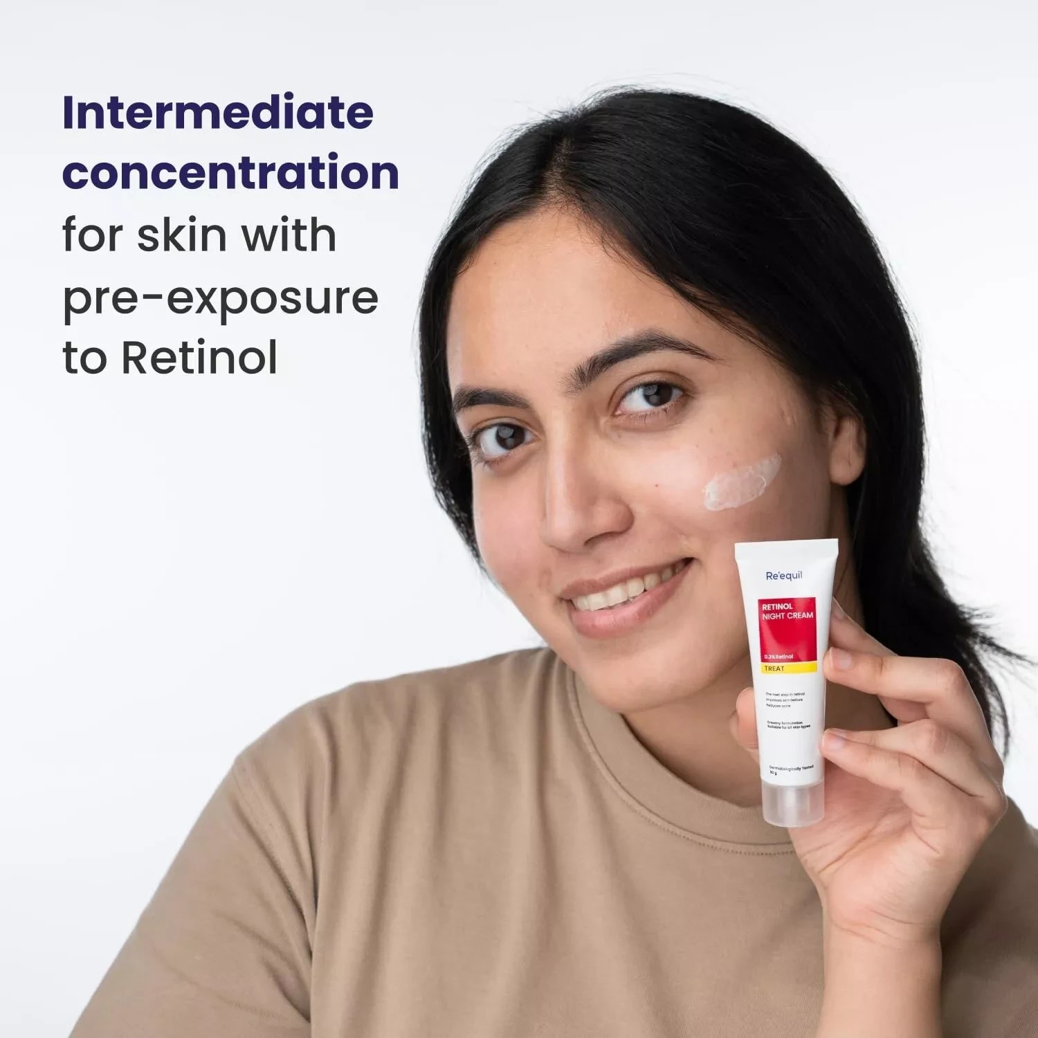 RE’ EQUIL 0.3% Retinol Night Cream Reduces Acne, Unisex, For All Skin Types, 30G