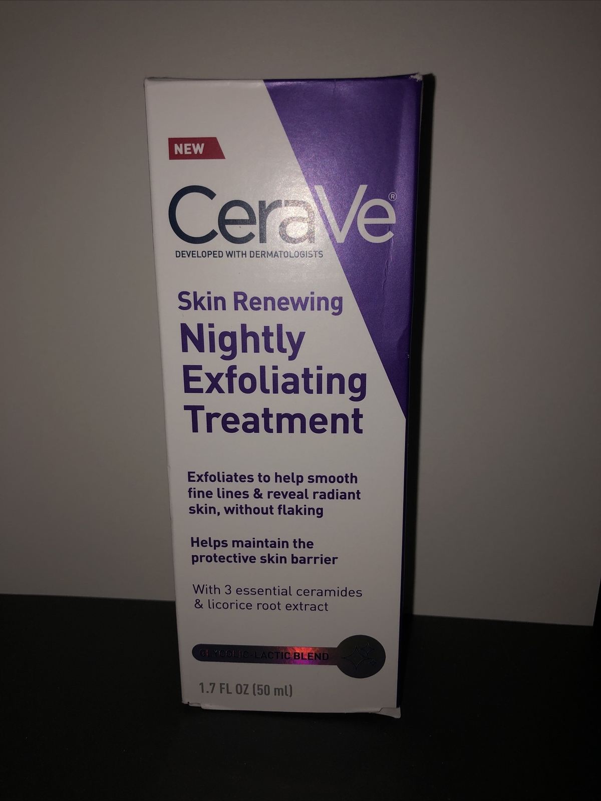 CeraVe Skin Renewing Nightly Exfoliating Treatment Serum – 1.7 fl oz (S4612500)