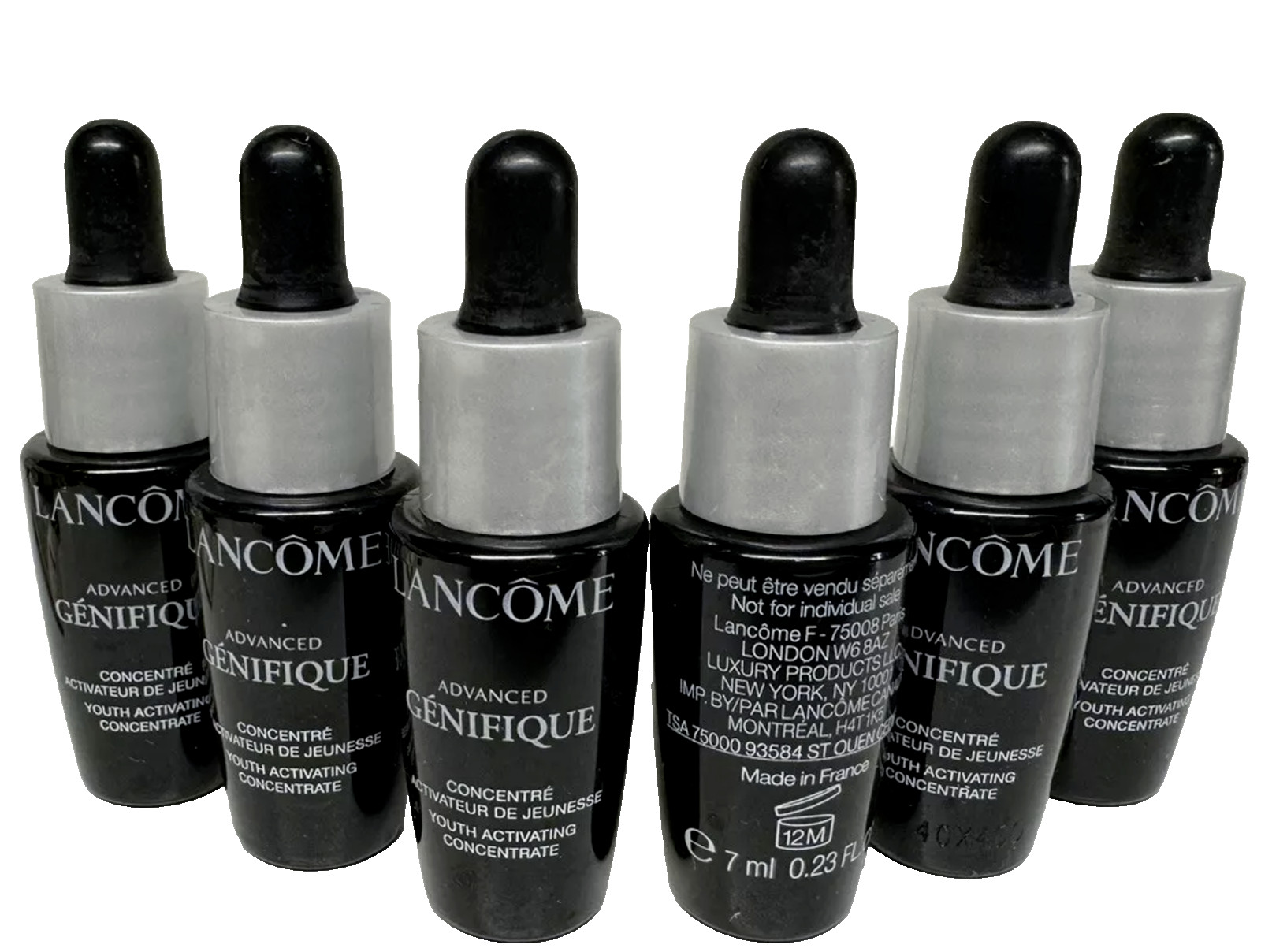 6x Lancome Advanced Genifique Youth Activating Concentrate Serum 0.27 oz / 8 ml