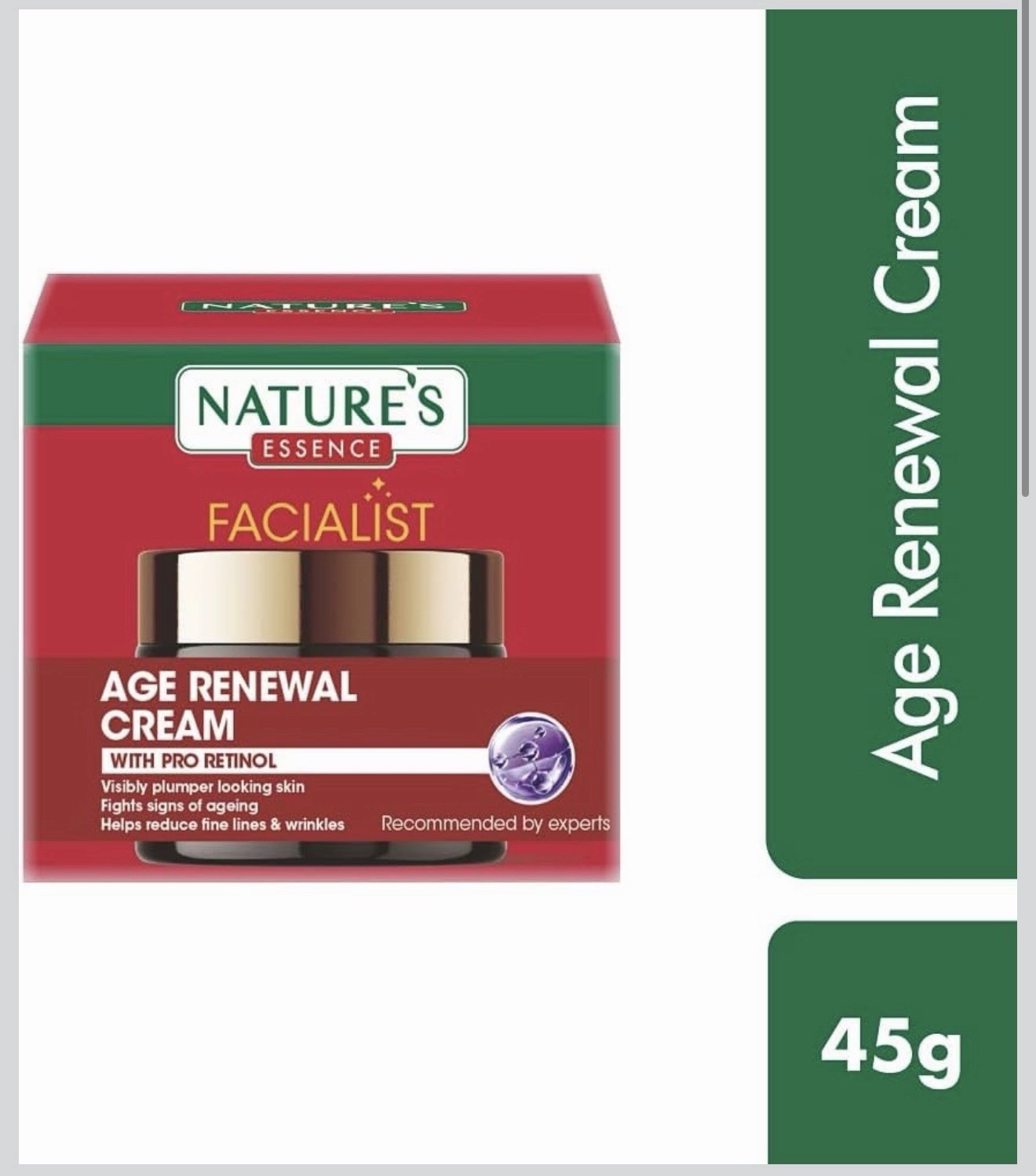 Nature’s Essence Age Renewal Face Cream 45g | Anti-Aging | 0.3% Pro-Retinol