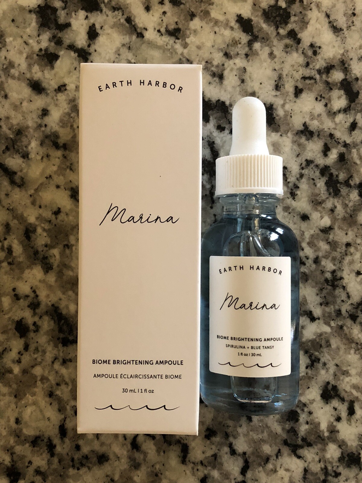 Earth Harbor Marina Biome Brightening Ampoule 1 oz 30ml Full Size ~ NIB!! 💙