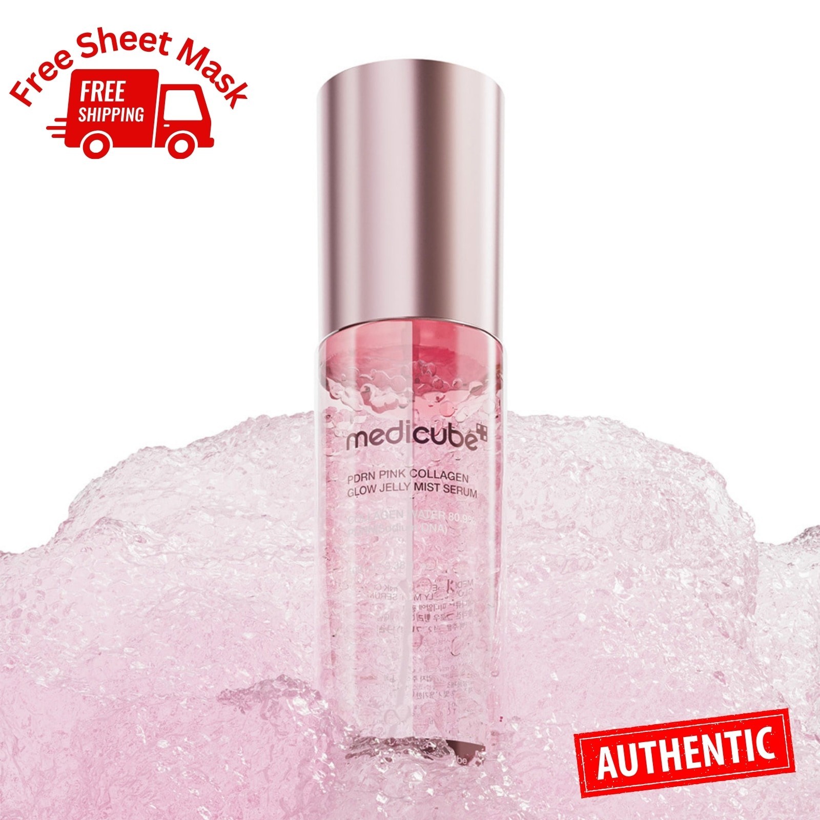 MEDICUBE PDRN Pink Collagen Glow Jelly Mist Serum 100ml
