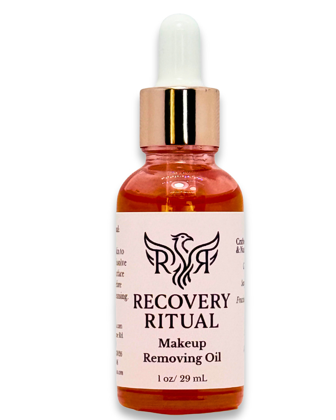 Makeup Remover Oil 1 oz – Recovery Ritual Organic Squalane + Rosehip + Sunflower