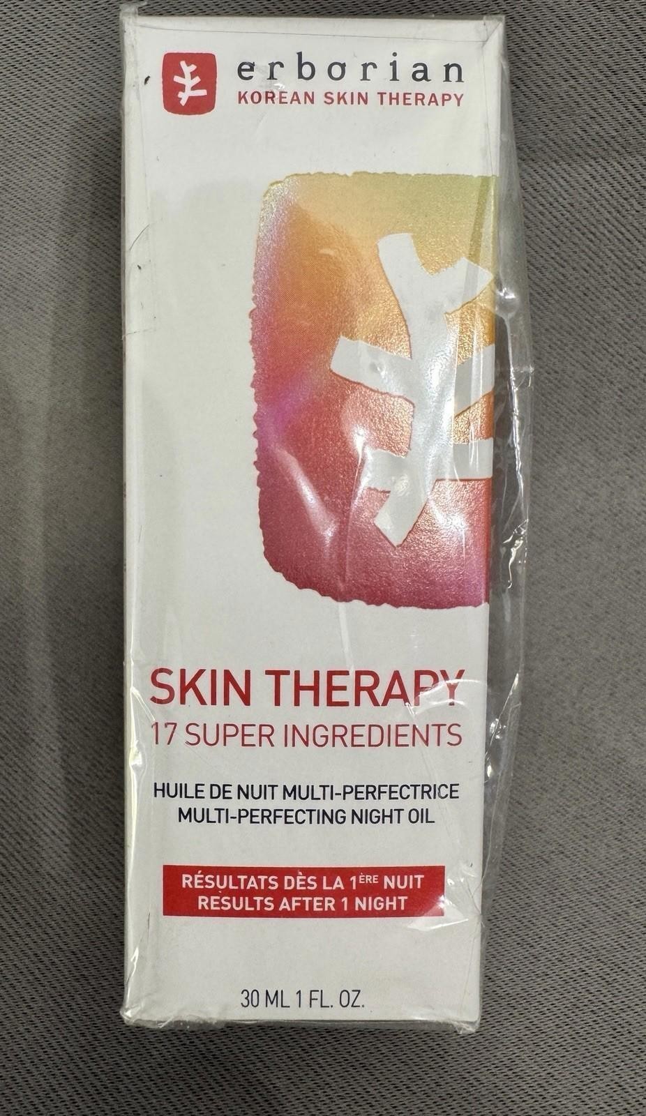 Erborian Skin Therapy Night Oil Serum Full Size ~SEALED ~ 1 oz 30 mL $59 retail