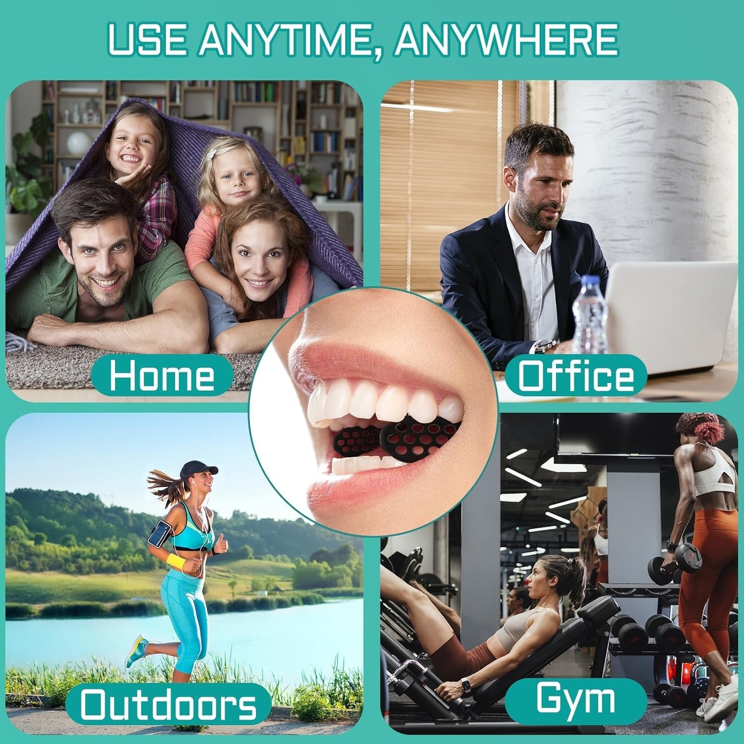 Jaw Trainer – Jawline Exerciser for Men & Women with 4 Resistance Levels