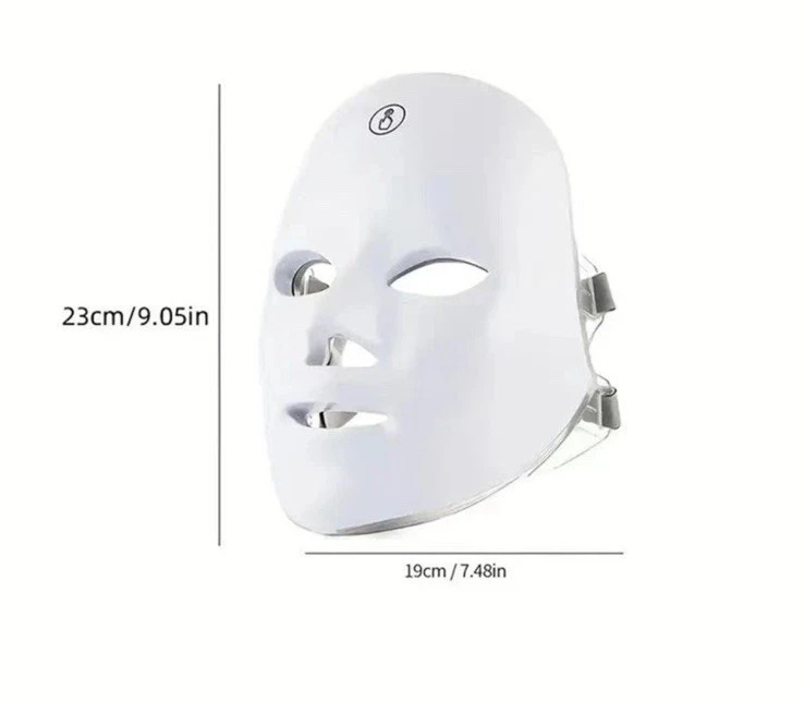 Led Light Therapy Mask, 7 Color Led Face Mask Light Therapy, Red Light Face Mask