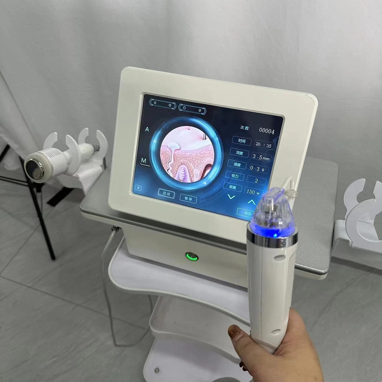 2 in 1 RF Micro-n-eedle Machine Cold Hammer Scars Spot Removal Skin Lifting Spa