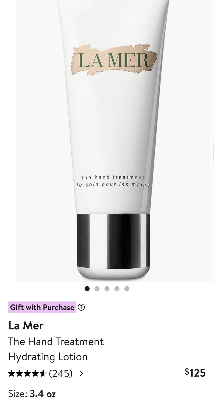 La Mer The Hand Treatment – 3.4oz / 100ml Brand New Sealed in Box Authentic