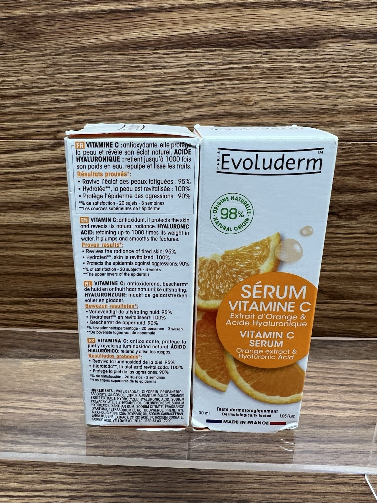 2 Evoluderm Vitamin C Serum Energizing & Antioxidant – 30 ml/1.05 fl oz 06/28