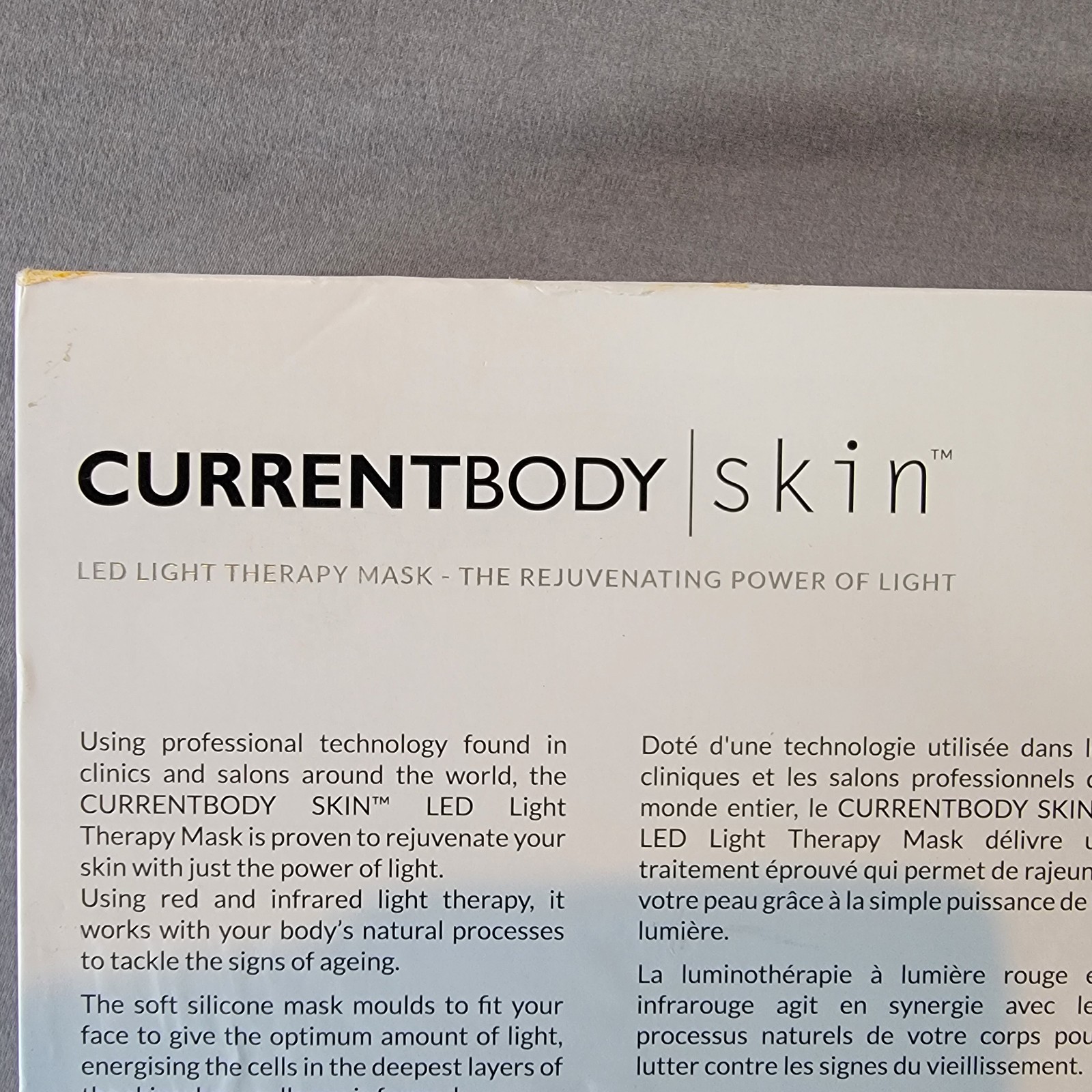 CurrentBody Skin LED Light Therapy Mask Red Light Therapy New In Box