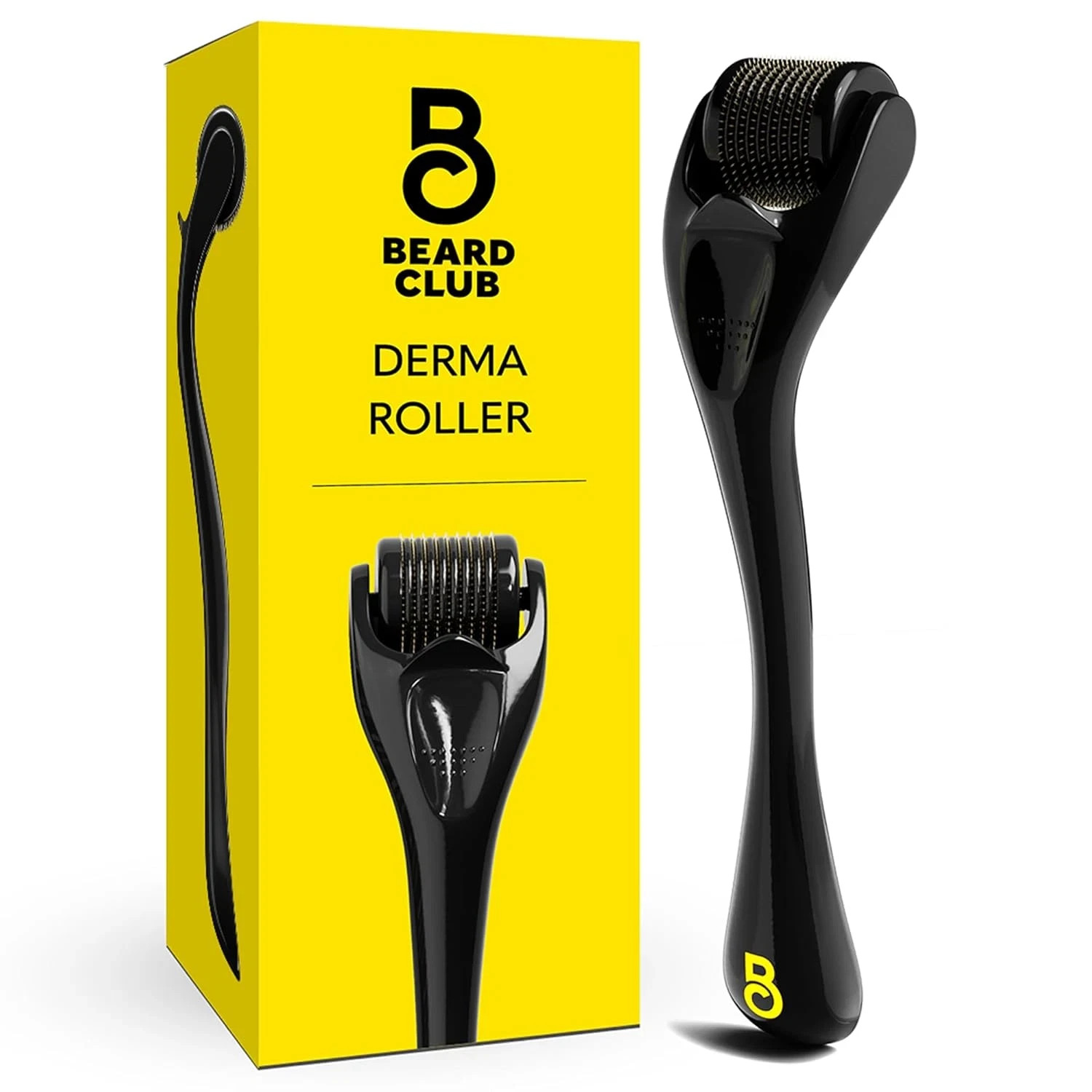 The Beard Club Derma Roller – 540 Titanium Microneedles (Face, Beard & Scalp)