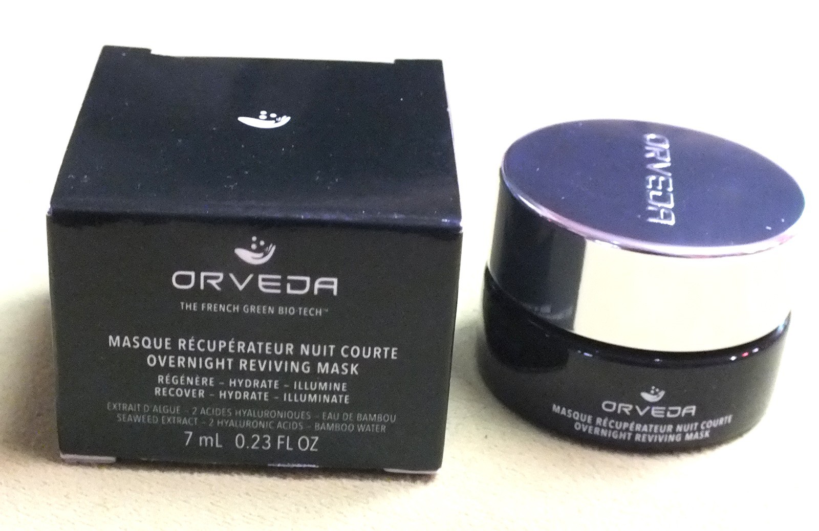 Orveda Overnight Reviving Mask 7 ml/0.23 fl. oz Deluxe Sample Size New/Box