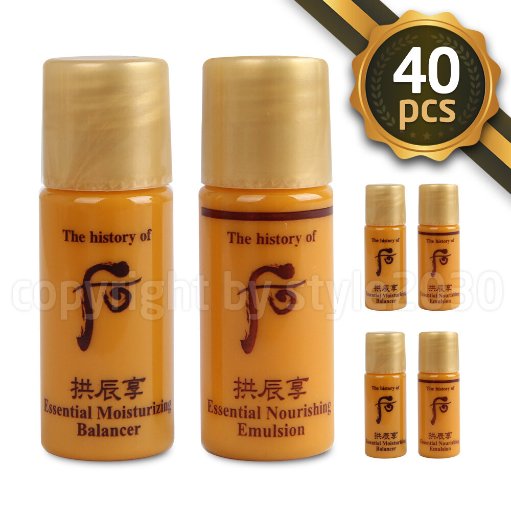The history of Whoo Essential Moisturizing Balancer Emulsion Set 40pcs