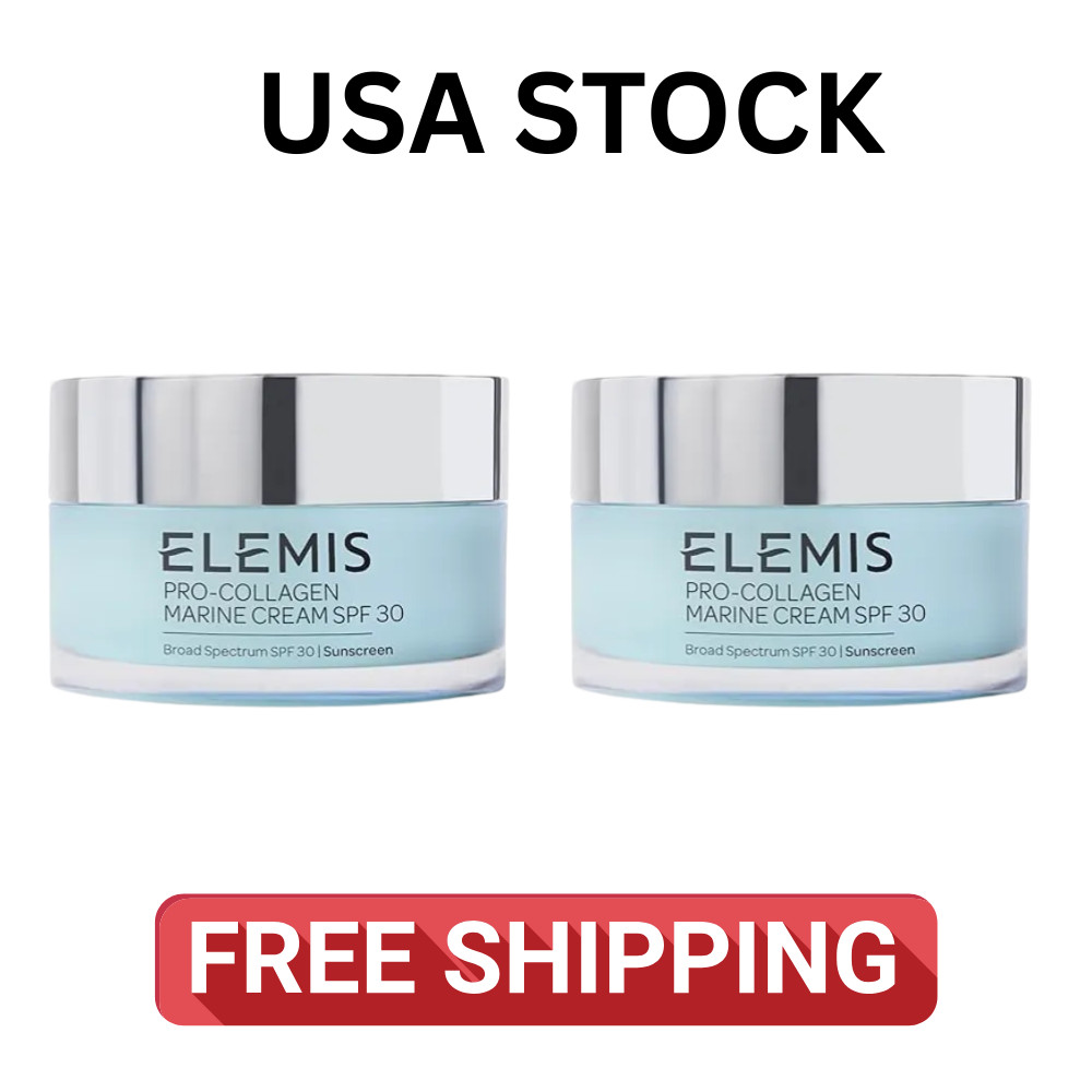 2X Elemis Pro-Collagen Marine Cream SPF 30 1.6 oz 50 ml Free 4-5 days Delivery