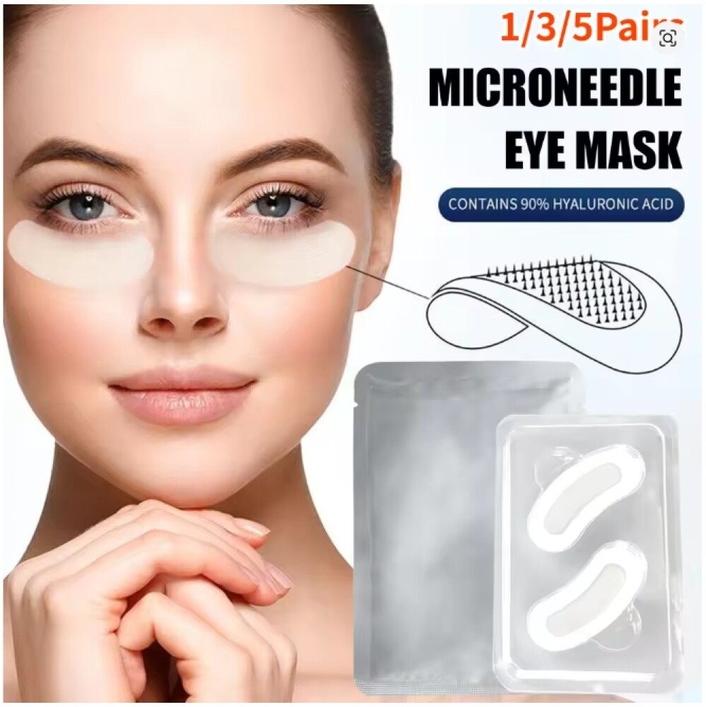 Hyaluronic Acid Microneedle Eye Patches Mask Anti Aging Wrinkles Dark Circles