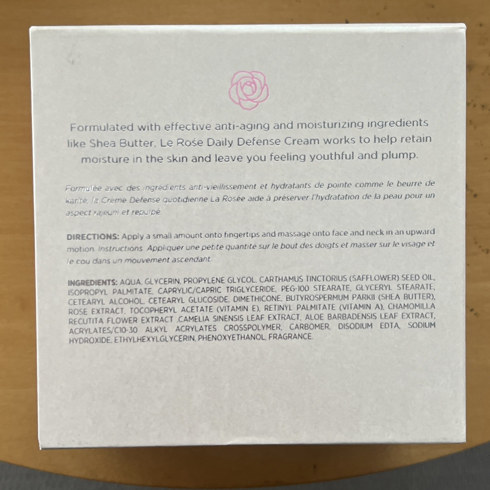 Pearl De FLORÉ Le Rose Daily Defense Face Cream Moisturizer Skincare NEW