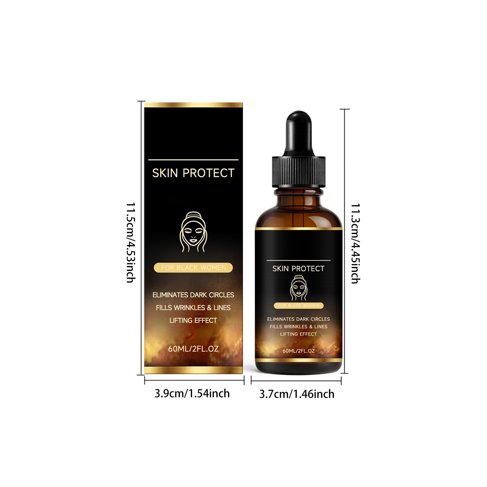 1-5PCS Skin Protect Serum Black Women Gentle Facial Skin Care Moisturizing Serum
