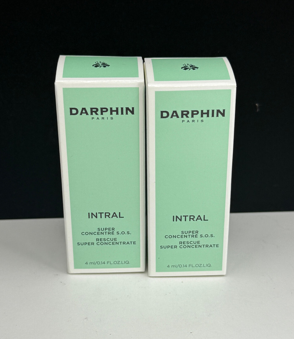 DARPHIN Intral Rescue Super Concentrate travel size LOT OF 2 0.14 oz each NIB