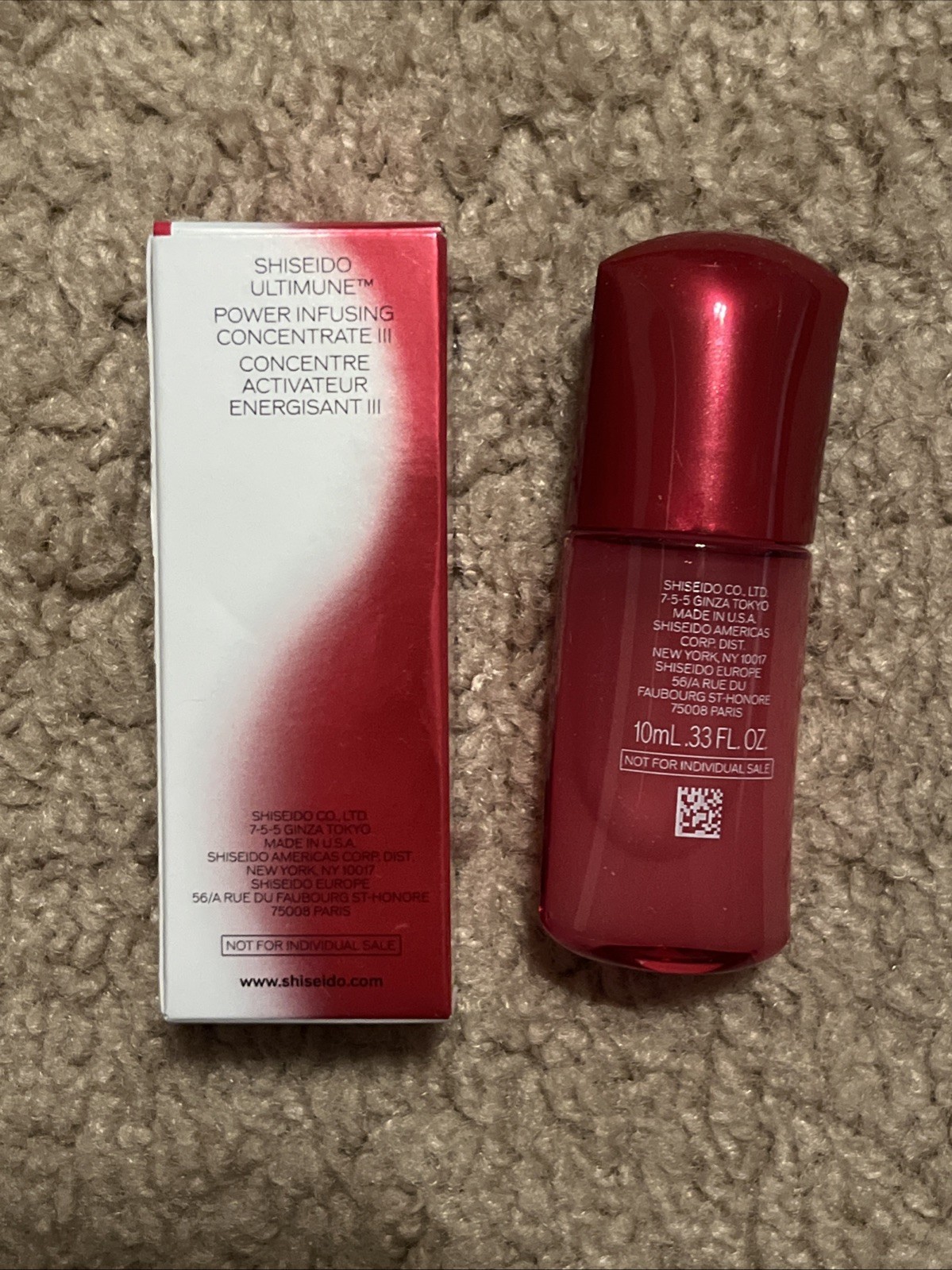 Shiseido Ultimate Power Infusing Concentrate Mini Travel Size 10ml-0.33oz NEW