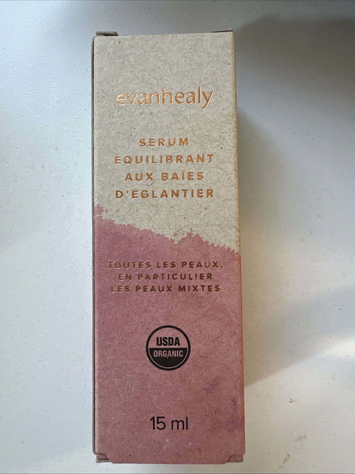 Evan Healy Rosehip Balancing Serum All Skin Type Combination 0.5 Fl Oz 15ml 5/26