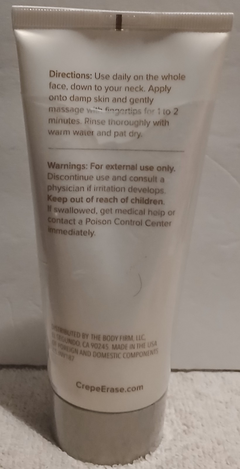 Crepe Erase Refining Facial Scrub Trufirm Promote Collagen Skin 6oz 180mL Sealed