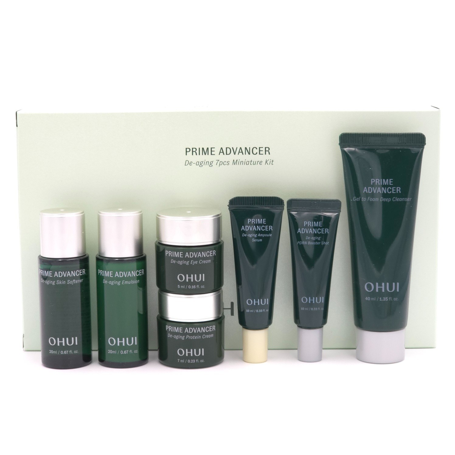 O HUI Prime Advancer De-aging 7pcs Miniature Kit Skincare Set K-Beauty