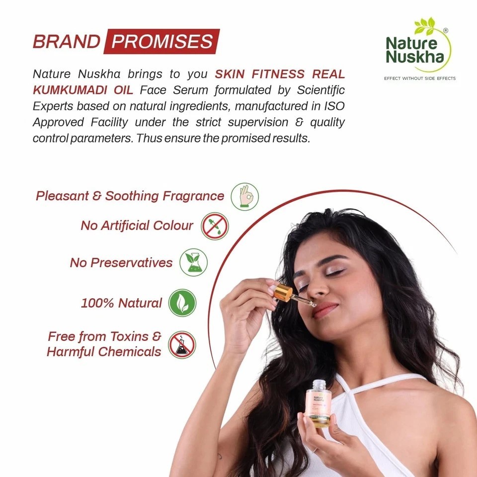 Nature Nuskha Real Kumkumadi Oil Face Serum For Dark Spot 25ml