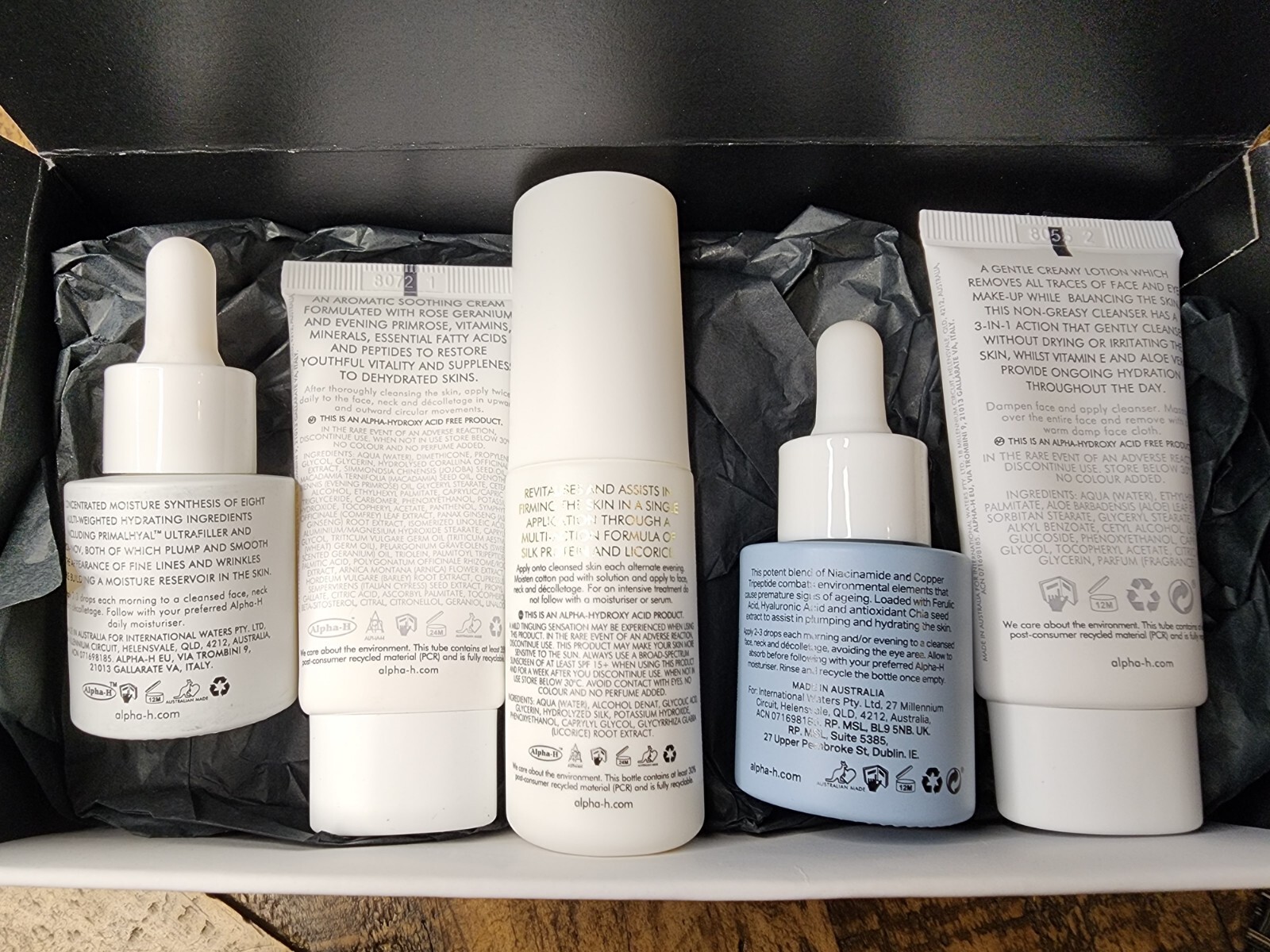 5pc Alpha-H Limited Edition Heroes Kit Travel Size NIB