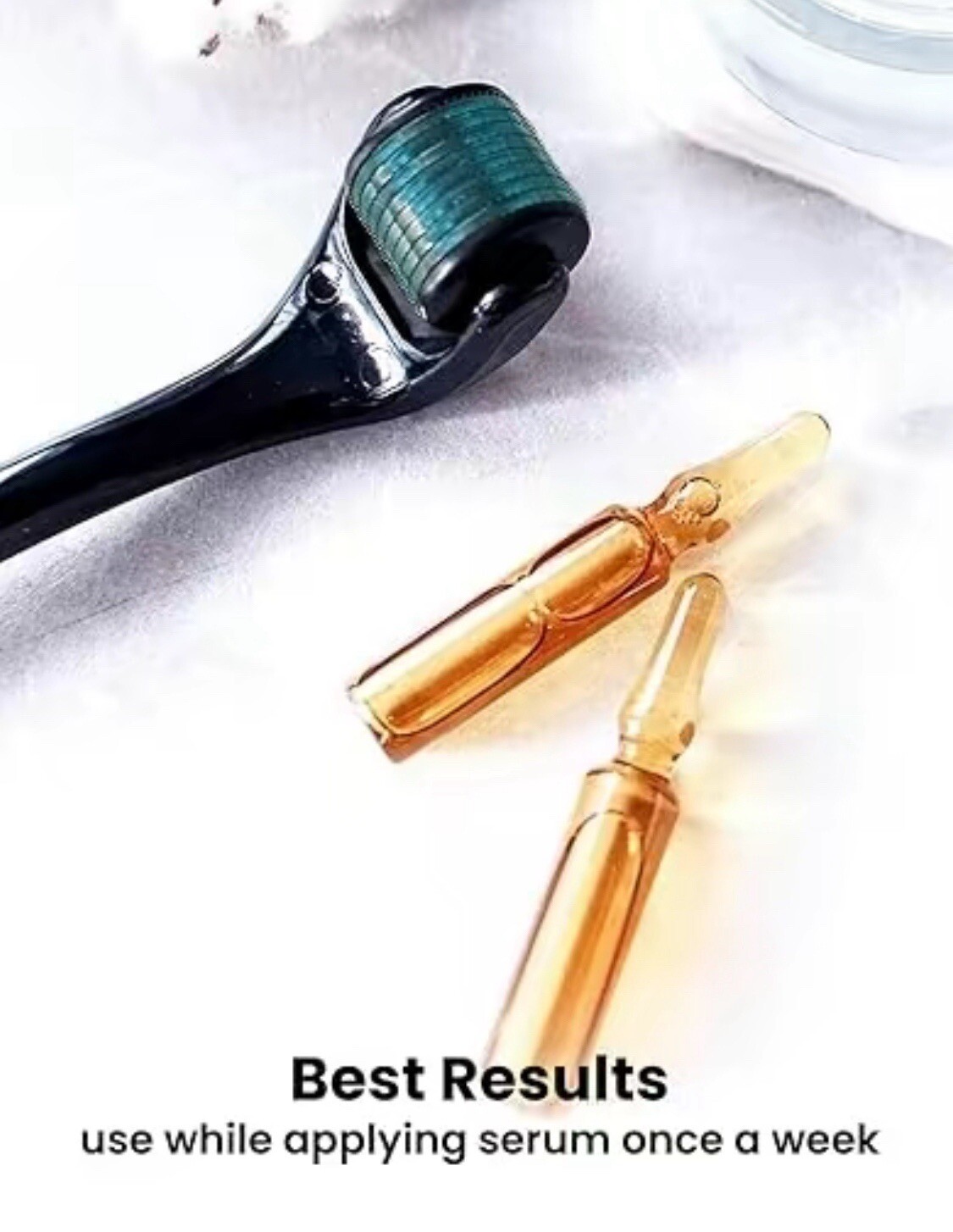Hair Skin Beard Mustache Activator Beard & Hair Growth Derma Roller Micro Needle