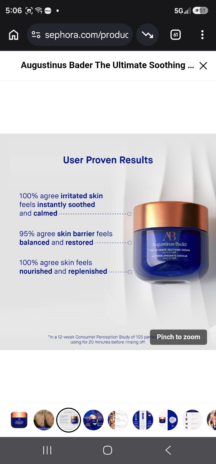 1. Augustinus Bader the Ultimate Soothing Cream W Tcf8 1.7oz (50ml) Msrp $315