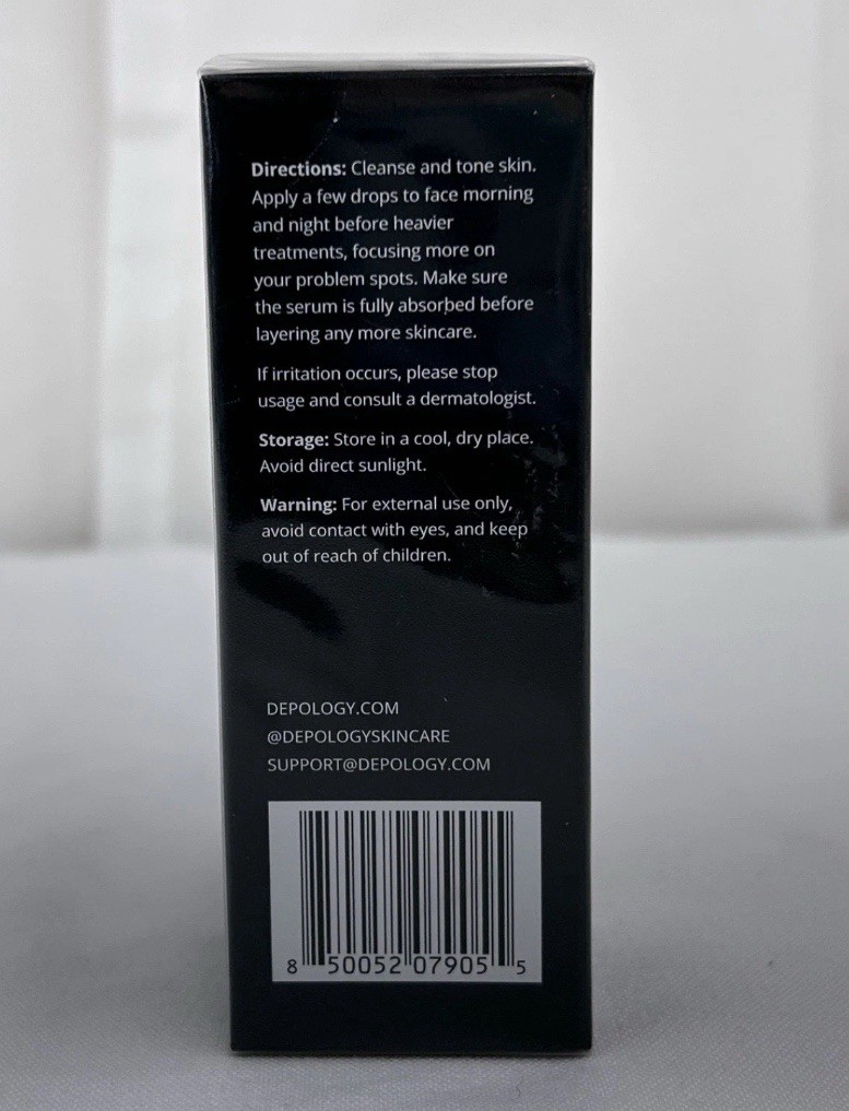 Depology Peptide Complex 10% Wrinkle Defense Serum 1.01 fl oz EXP 05/2026 SEALED