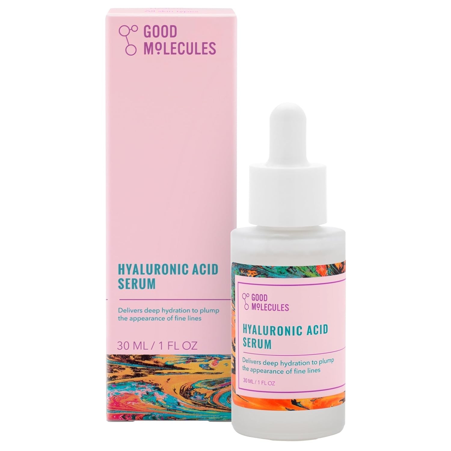 Good Molecules Hyaluronic Acid Serum – 1% Hyaluronic Acid Non-greasy Ultra Hydra