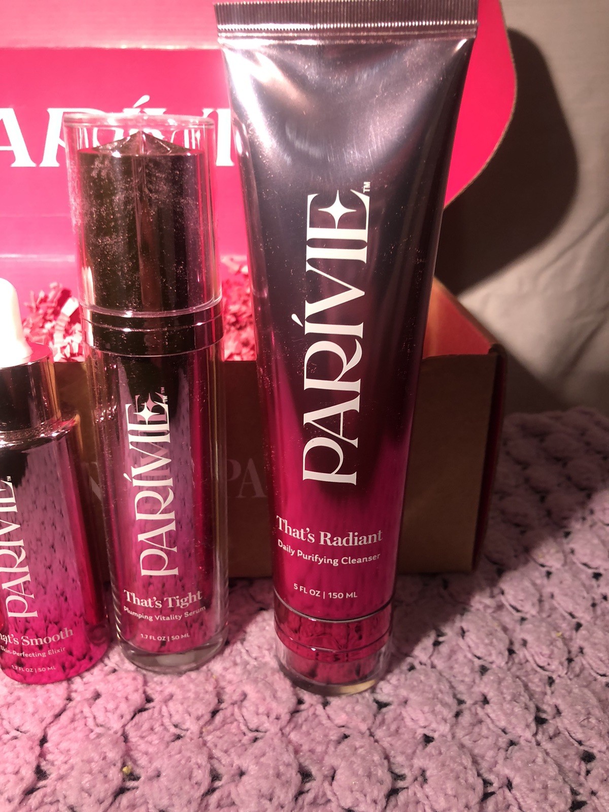 Parivie Paris Hilton Ultimate Icon Skin Care Routine Bundle Repair Cream Serum💝