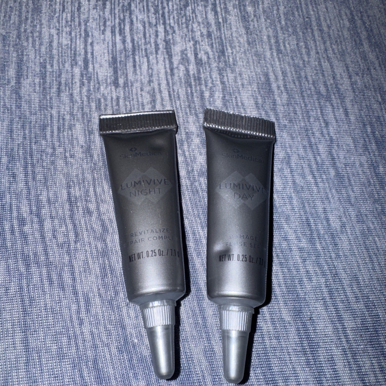 2X SKINMEDICA LUMIVIVE DAY Damage Defense Serum Mini Travel Size .25oz