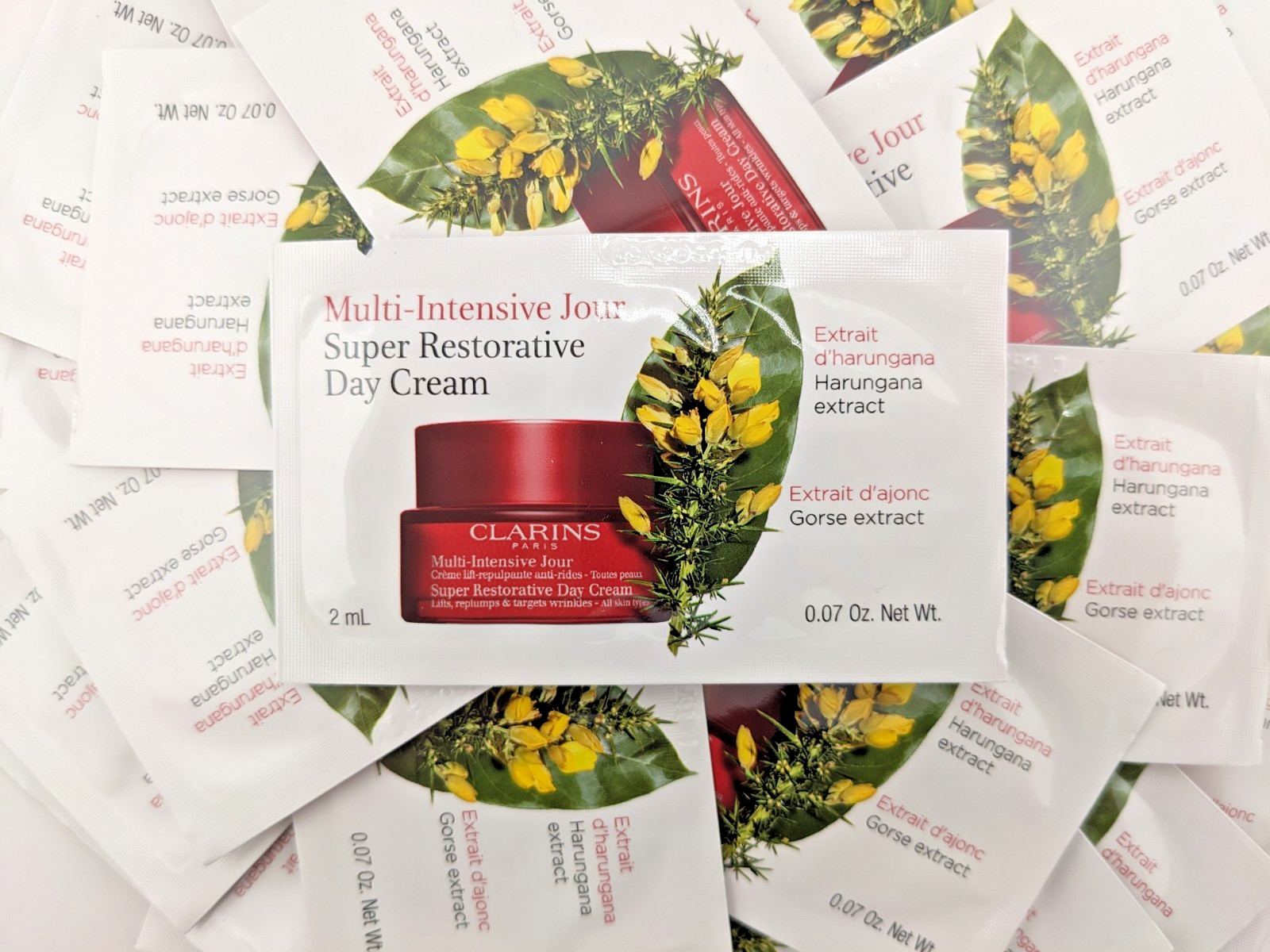 25x Clarins Multi-Intensive Jour Super Restorative Day Cream Samples =Full Size