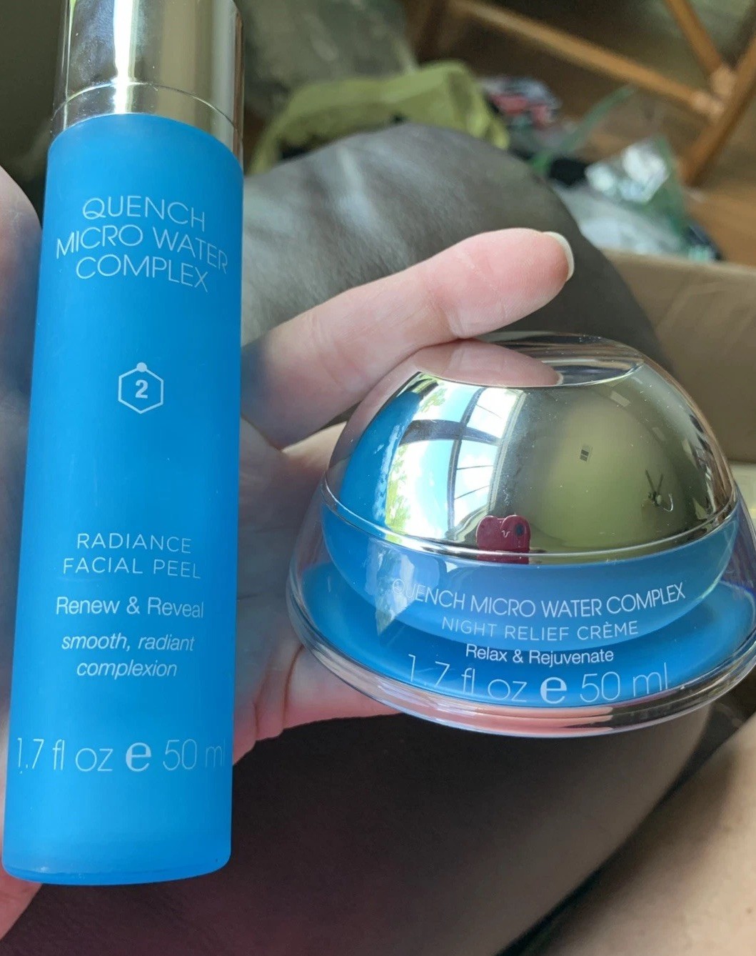 New Set! Quench Radiance Facial Peel & Night Relief Crème-Rejuvenate & Smooth